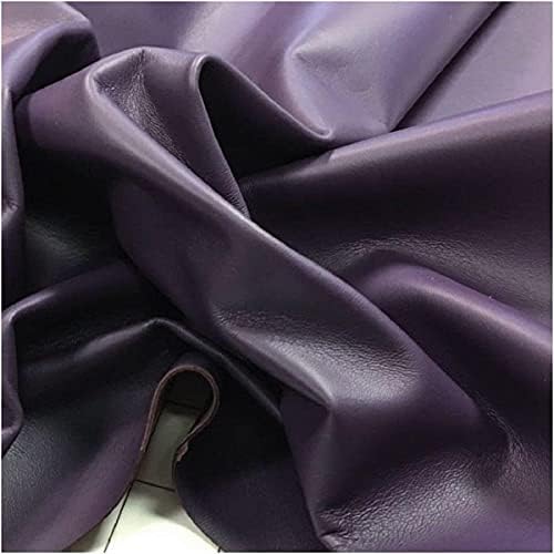 Виолетова оригинална кожа, вистинска јагниња, се крие, мека финиш од овци, ткаенина ткаенина занаетчиски материјал 5-6 км 0,5-0,6 мм Добијте