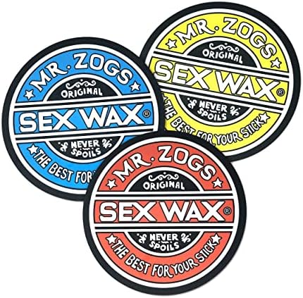 Секс восок кружен сурфалски деклариран 3 пакет собрани бои +1 налепница за сурфање