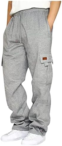 Машки комбинезони во Уфоко со влечење и мулти -џебни обични панталони за пешачење памучни панталони за мажите за мажи