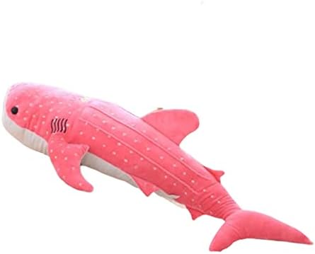 Tianminjiedm голема мека ајкула кадифен играчка голема креативна сина кит кадифна мека ајкула морска риба плишана перница симпатична кукла
