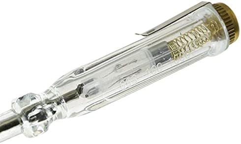 Meetoot 2pcs 100-500V Flathead Screwdriver Electric Pen Pener Tester Pen 3mm