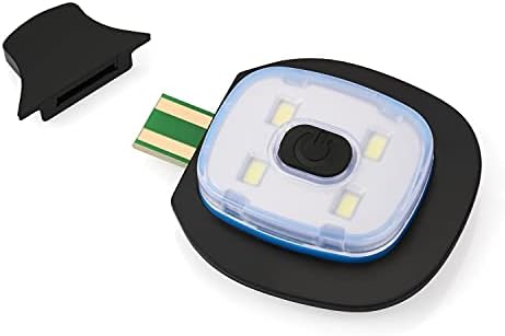 LED капачето на предните светла осветлена со USB, без приполнување на рацете, бесплатно за замена