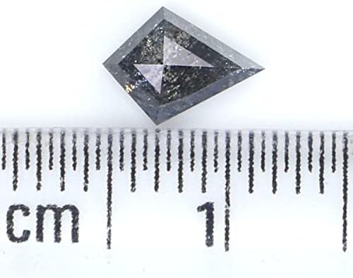 Природна лабава змеј сол и бибер дијамант црна сива боја 0,48 КТ 6,97 мм змеј во форма на змеј, намалена дијамант KDL2511