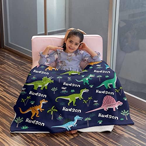 Обично име ќебиња за девојчиња за бебиња - бебешки ќебиња со диносаурус за деца - смешно фрлање ќебе со симпатично животно A1595