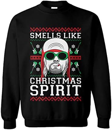 TCOMBO мириса на Божиќен дух - грда божиќна унисекс екипатка џемпер