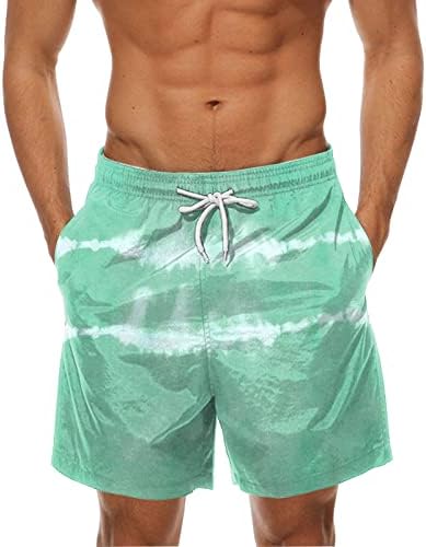 ADSSDQ Обични летни шорцеви на плажа за мажи, машка лето лето Хавајски сурфање панталони печатени шорцеви за панталони за плажа