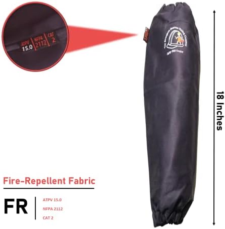 Силни ракави за заварување во огнено-отпорен 9oz памук со широка отворена еластична
