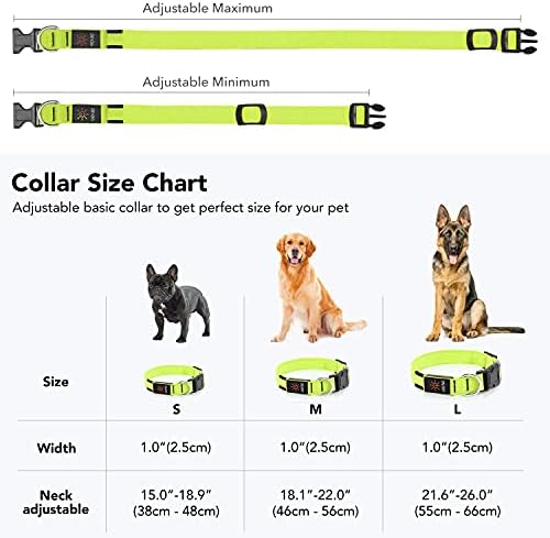 Коласем предводена јака од кучиња осветли јаки од кучиња микро USB прилагодливи најлонски мрежни пластични пластични токи Д прстен