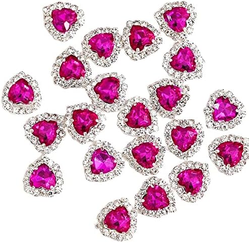 5 парчиња срцев стил на в Valentубените Декорации за нокти за легури/смола Rhinestones Nails Art Charms Supplies 3D Luxury Diamond