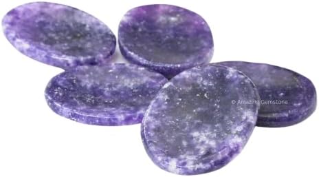 Лепидолит кристал Загрижени камења за вознемиреност - Загрижена камера за медитација на стрес, предмети за олеснување на анксиозноста