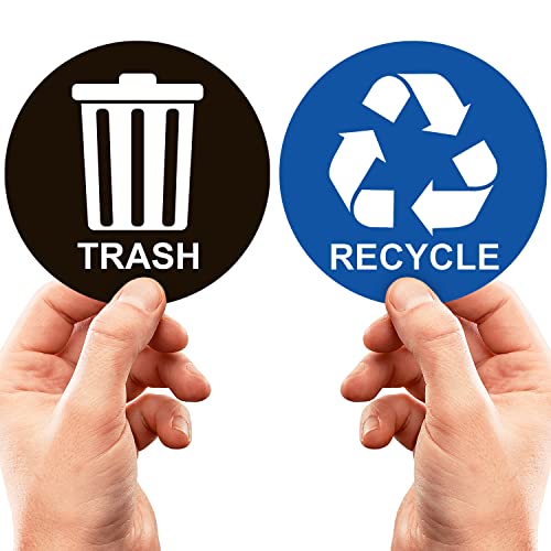 Налепница за рециклирање За Корпа За Отпадоци - Совршени Етикети За Рециклирање - 2 Пакувања-5 Налепници на 5 - Идеален Знак За Канти За Одбивање