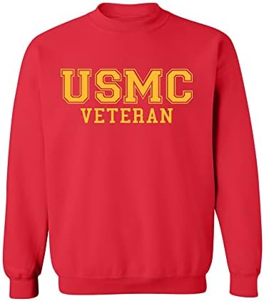 Zerogravitee USMC ветеран злато лого екипажот џемпер