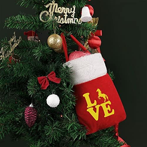 Љубов Коњ Торби Луксузни Торбичка Божиќ Вреќа За Празнични Орнаменти