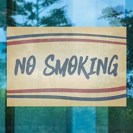 CGSignLab | Забрането Пушење-Ленти За Носталгија Прицврстување На Прозорецот | 18x12