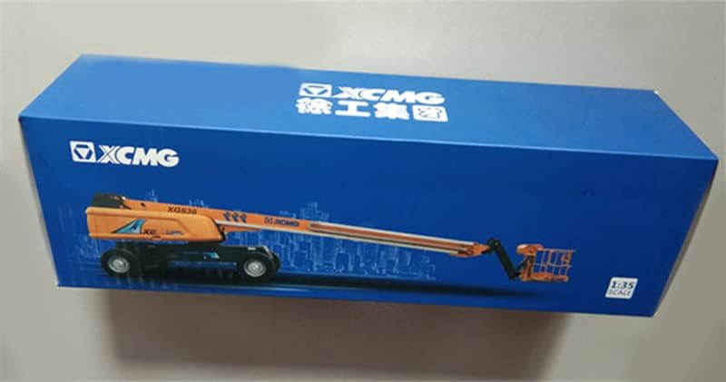 XCMG XGS30 Платформа за воздушна работа со бум со права рака 1/35 Diecast Truck Pre-изграден модел