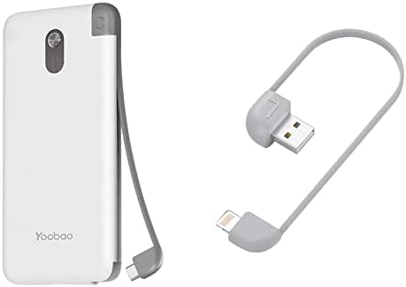 Продажба на пакети на тенок преносен полнач на Јообао и дополнителни 1 парчиња кабел за полнење за iPhone