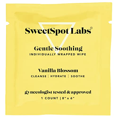 SweetSpot Labs Fabs Free inенски марамчиња, смирувачки интимни и марамчиња за тело за жени, незнаени, 30 брои