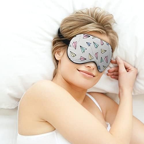 Хартиени авиони мека маска за очи Ефективно засенчување маска за засенчување удобност слепило со еластична лента за прилагодување
