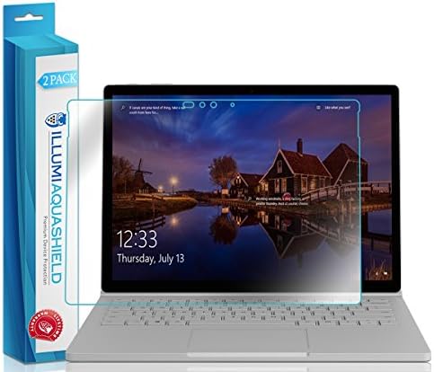 Заштитник на екранот Илуми Аквашилд компатибилен со Microsoft Surface Book 2 No-Bubbul High Definition Clear Flexible TPU филм