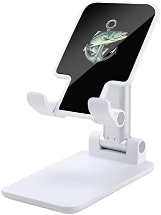 Сидро и риба мобилен телефон стојат за биро за преклопување на висината на држачот на телефонот прилагодлив цврст штанд со црн стил