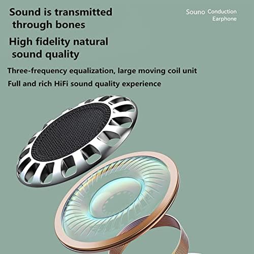 Безжични Слушалки За Спроведување На Коските, Bluetooth 5.2 Hifi Безжични Слушалки, Поддршка Sd Картичка Слушалки Стерео Слушалки,