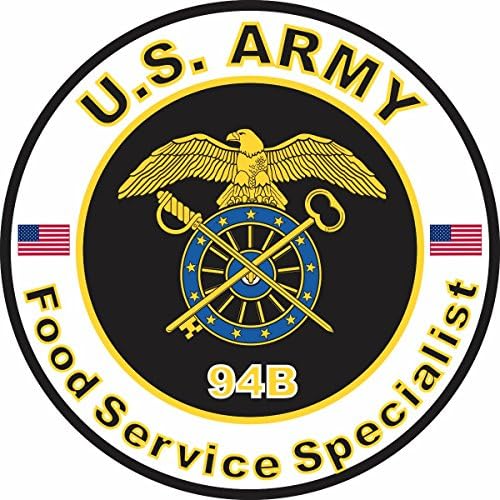 Специјалист за услуга за храна на американската армија MOS 94B 3,8 инчи ДЕЦАЛ