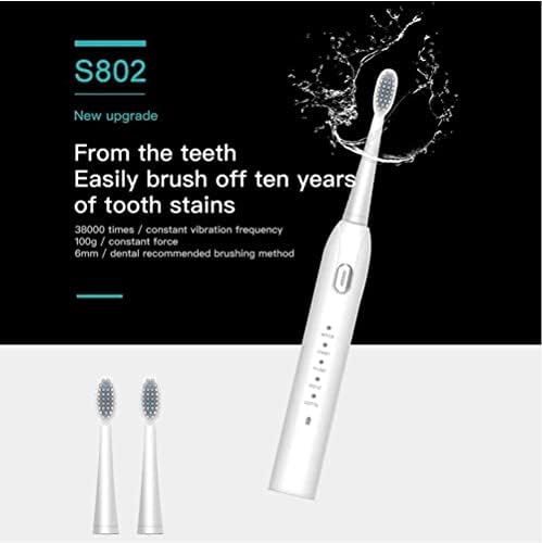 NCRD Електрична четка за заби USB се надополнува со замена на четки за заби глави 5 режими што се мијат ултразвучно белење