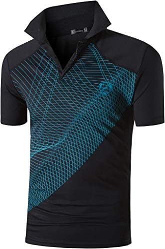 Sportides Boy's Sport Polo Tee кошули маици маички врвови со кратки ракави сув вклопат голф тенис куглање lbs710