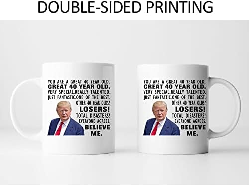 Доналд Трамп Кригла, 40-ти Роденденски Подароци За Мажи, Смешни 40-Годишни Подароци За Кафе, 1982 40-Ти Роденденски Чаши За Него,