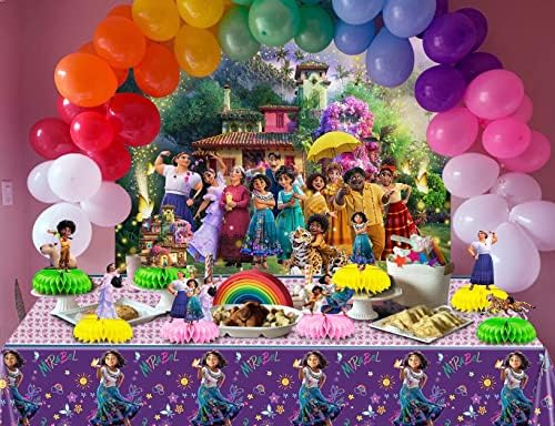 8pcs Девојки за роденденска забава материјали за фаворити, магични филмски теми за украси на табели со саномски центри, фото штанд реквизити,