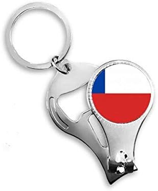 Чиле Национално знаме Јужна Америка Земја Nail Nipper Ring Key Clain Clain Clipper Clipper