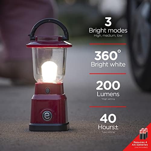 LED LED Mini Lantern Flater, батерија, 200 лумени, 40 часовно траење, 3 режими, ноќно светло за деца, идеално за пешачење, на отворено,