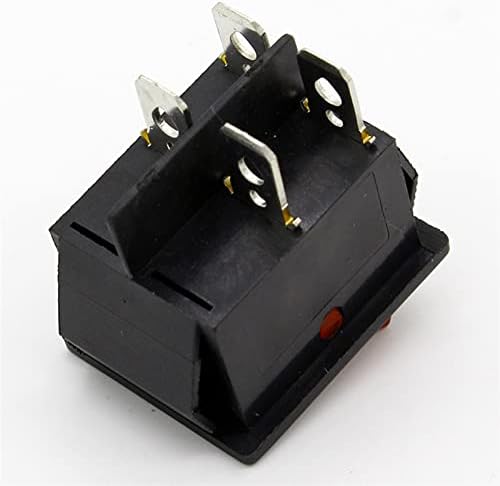 WTAIS Rocker Switch 2pcs/Многу Црвено 4 Pin Светло За Вклучување/Исклучување На Копчето За Брод Прекинувач 250v 16A AC ЗАСИЛУВАЧ 125V/20A
