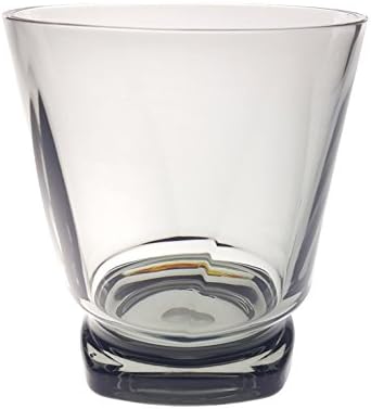 КГ 14 Унца Акрилна Пластика Стакло За Пиење Извртена Основна Гимнастика Комплет од 4 Чад Сиво