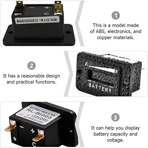 Besportble преносна батерија преносна батерија на напон на автомобили мерач 1pc дигитален дисплеј индикатор за напојување на батеријата,