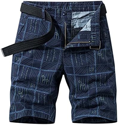 Машки шорцеви Мулти џеб Камо Класик Опуштено вклопни карго кратки панталони Твил риболов пешачење на отворено памук обични кратки панталони