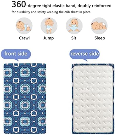 Гроздобер тематски вграден креветче за креветчиња, стандарден душек за креветчиња, вграден лист меки и дишени чаршафи за креветчиња за девојчиња