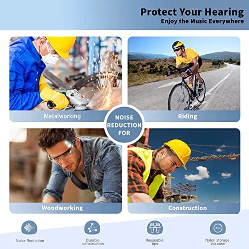 Кузабе Ушни Приклучоци Bluetooth Слушалки За Работа, Безжични Слушалки За Вратот, Слушалки За Намалување На Бучавата Во Уво Со