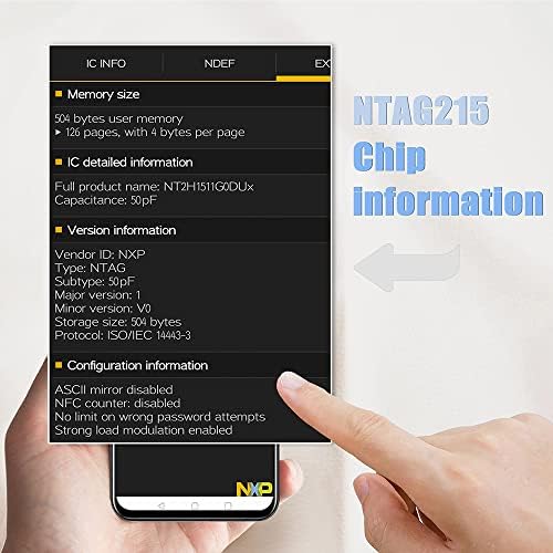 THONSEN 25pcs NFC Тагови NTAG215 NFC Картички Компатибилен Со TagMo За АНДРОИД NFC-От Телефони