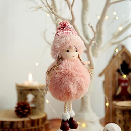 FZBNSRKO 3PCS Ангел кукла за кукли Божиќна кукла виси украси новогодишно плишани украси Божиќни плишани украси за Божиќна забава, свадба