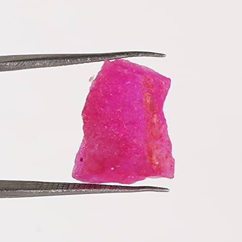 10 КТ. Црвен Руби груб лабава скапоцен камен сертифицирани Руби Чакрас заздравувачки кристали, енергетски камен, бучен камен ГА-411