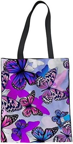 Coloranimal Purple Butterfly Model Female Canvas Tagn произведува чанта