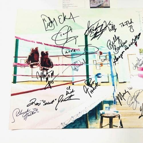 Бокс Велики и сала на фамилии Мулти потпишани 16x20 Фото ЈСА боксер автограмирани - автограмирани фотографии во боксот