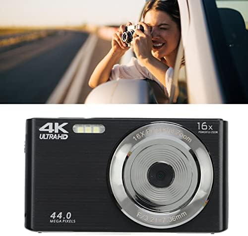 16x дигитална камера за зумирање, 44MP лесен за употреба на шок -доказ 4K HD камера за фотографија