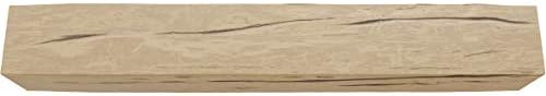 Ekena Millwork Manurw06x06x48pp Riverwood Faux Wood Camply Mantel, 6 H x 6 D x 48 W, природен бор