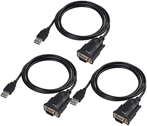 ANBEAR USB ДО RS232 DB9 Кабел, AnbearUSB 2.0 До Сериски Кабел Машки Конвертор Адаптер Со PL2303 Чипсет За Windows 10, 8.1, 8, 7, Виста, XP,