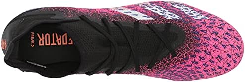 Adidas Predator Freak .3 Цврсто земја фудбалски чевли црно/бело/шок розов 12