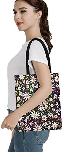 Dreaweet hippie цветни печати торба за намирници цветни платно торбички торби со прицврстена торбичка за рачни торбички за жени девојки Пакет за