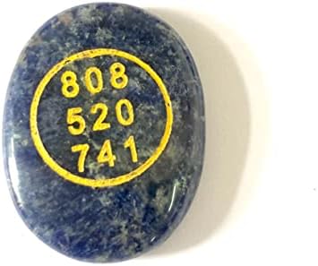 Crystalmiracle Sodalite 1,5 Zibu Symbl Crystal Cabochon лекување на велнес рачно изработен џебниот скапоцен камен