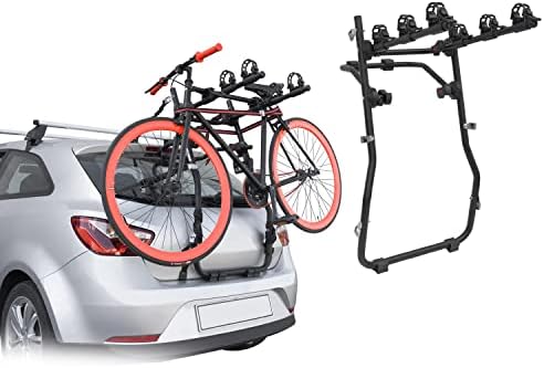 ОМАК 3 решетка за велосипеди за Крајслер ПТ Крузер 2000-2010 Црно | Носач на велосипеди за велосипеди за автомобили 99 lbs оптоварување